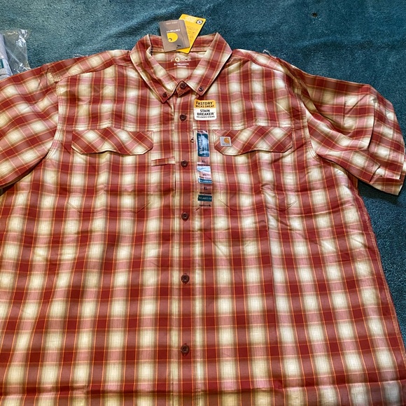 2 carhartt force button shirts. Brand new - Picture 2 of 2